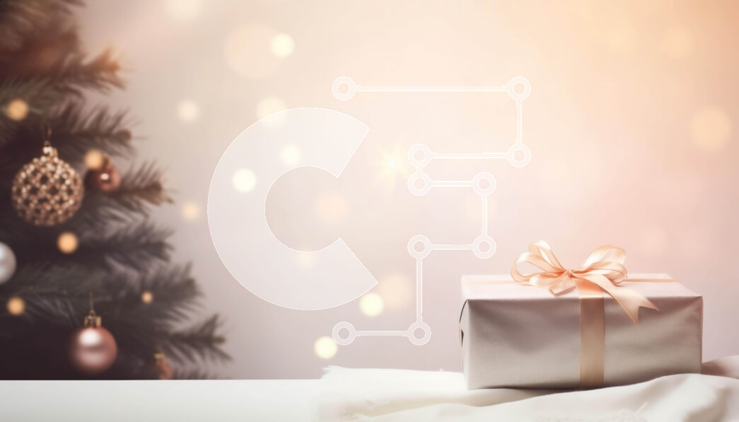 Intra Συλλεκτικό Ξύλινο Παζλ Plywood  4mm - Κουτί δώρου και χριστουγεννιάτικο δέντρο με στολίδια Σε Ξύλινο Κουτί - Διαστάσεις: 10x10 cm – 25 κομμάτια