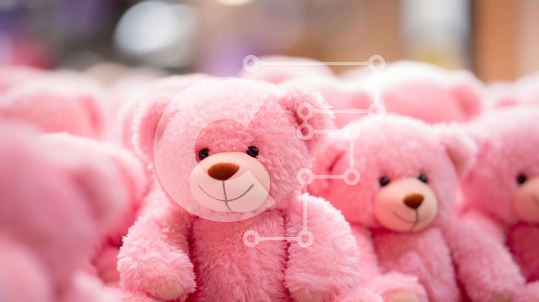 Intra Συλλεκτικό Ξύλινο Παζλ Plywood  4mm - Ομάδα ροζ αρκουδάκια σε διάφορα μεγέθη και σχήματα Σε Ξύλινο Κουτί - Διαστάσεις: 10x10 cm – 25 κομμάτια