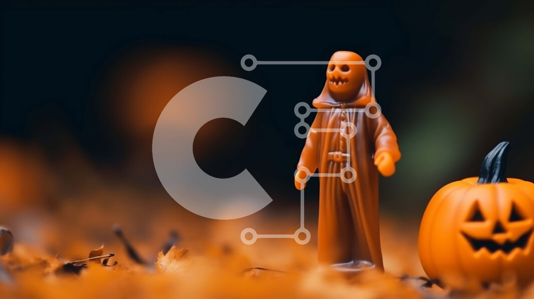 Intra Συλλεκτικό Ξύλινο Παζλ Plywood  4mm - Πορτοκαλί φιγούρα παιχνιδιού με κολοκύθα και φύλλα Σε Ξύλινο Κουτί - Διαστάσεις Puzzle: 10x10 cm – 25 κομμάτια