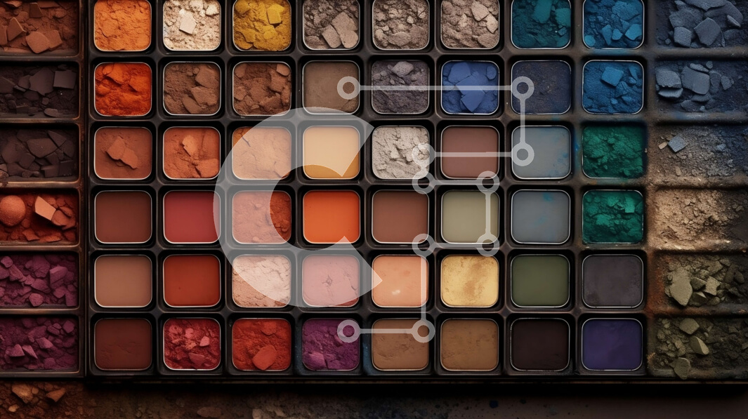 Intra Συλλεκτικό Ξύλινο Παζλ Plywood  4mm - Εκπληκτική χρωματική παλέτα σκιών ματιών σε διάφορες αποχρώσεις του καφέ, πορτοκαλί, κίτρινο και πράσινο Σε Ξύλινο Κουτί - Διαστάσεις Puzzle: 10x10 cm – 25 κομμάτια