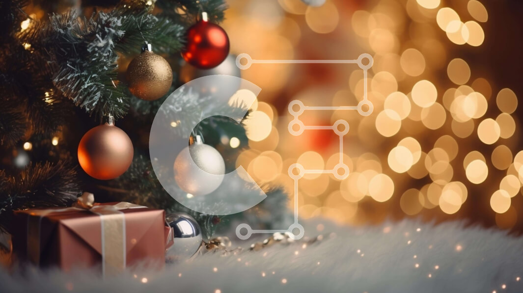 Intra Συλλεκτικό Ξύλινο Παζλ Plywood  4mm - Γιορτινό χριστουγεννιάτικο δέντρο με στολίδια και δώρα Σε Ξύλινο Κουτί - Διαστάσεις: 10x10 cm – 25 κομμάτια