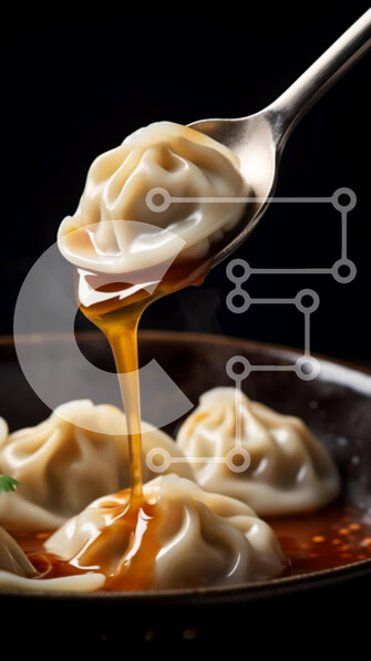 Intra Συλλεκτικό Ξύλινο Παζλ Plywood  4mm - Ρίχνουμε με κουτάλι σάλτσα πάνω σε ζυμαρικά με βότανα και πρασινάδα Σε Ξύλινο Κουτί - Διαστάσεις: 10x10 cm – 25 κομμάτια