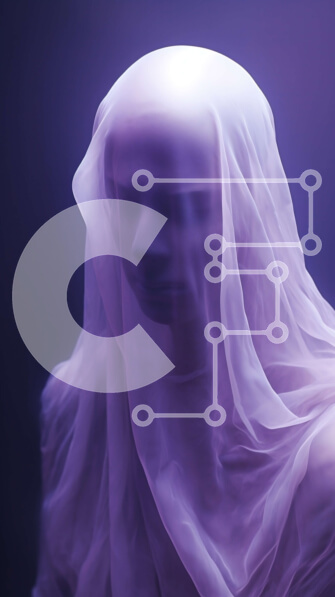 Intra Συλλεκτικό Ξύλινο Παζλ Plywood  4mm - Ψηφιακό πορτρέτο αγνώστου ταυτότητας Σε Ξύλινο Κουτί - Διαστάσεις Puzzle: 10x10 cm – 25 κομμάτια