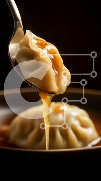 Intra Συλλεκτικό Ξύλινο Παζλ Plywood  4mm - Σάλτσα με κουτάλι πάνω από ζυμαρικά Σε Ξύλινο Κουτί - Διαστάσεις: 10x10 cm – 25 κομμάτια