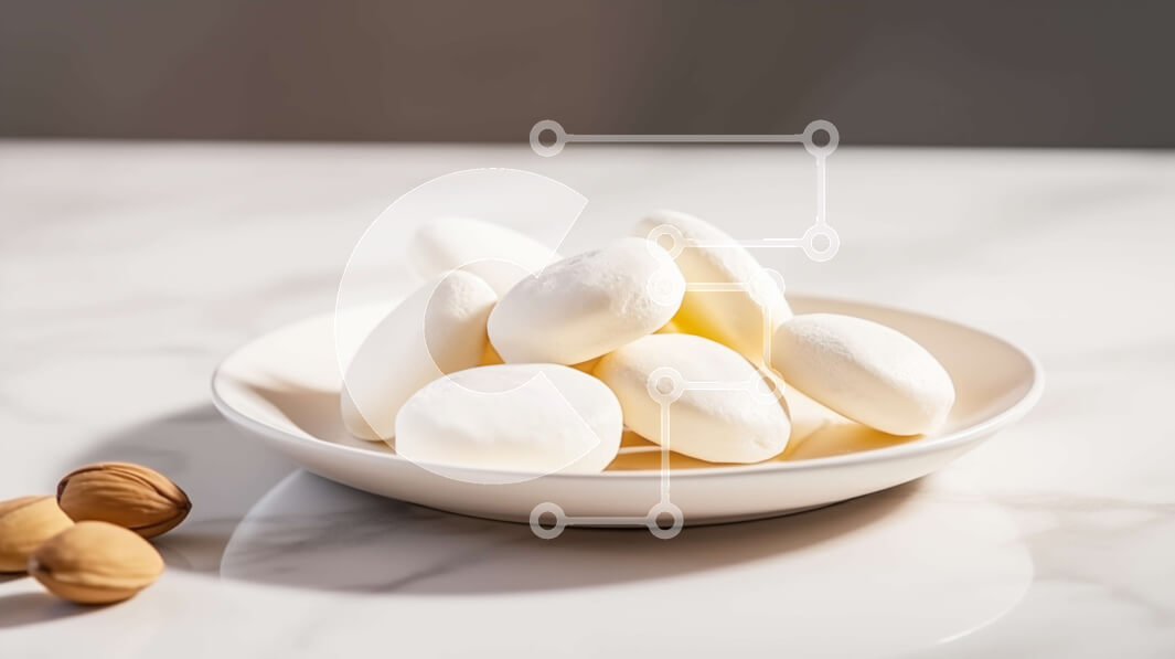 Σετ των 2 Intra Συλλεκτικό Ξύλινο Παζλ Plywood  4mm - Μπολ με αμύγδαλα και καρύδια στο τραπέζι Σε Ξύλινο Κουτί - Διαστάσεις: 10x10 cm – 25 κομμάτια