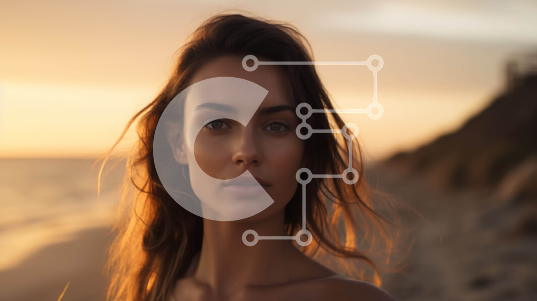 Intra Συλλεκτικό Ξύλινο Παζλ Plywood  4mm - Γυναίκα στην παραλία στο ηλιοβασίλεμα Σε Ξύλινο Κουτί - Διαστάσεις: 10x10 cm – 25 κομμάτια