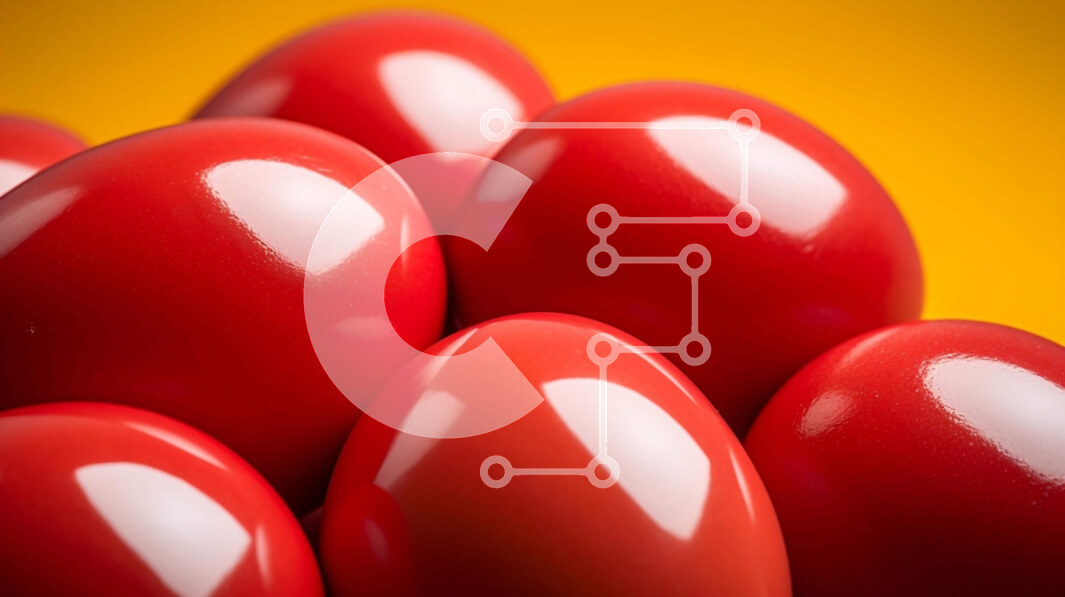 Σετ των 2 Intra Συλλεκτικό Ξύλινο Παζλ Plywood  4mm - Ζωντανή στοίβα κόκκινων αυγών Σε Ξύλινο Κουτί - Διαστάσεις: 10x10 cm – 25 κομμάτια