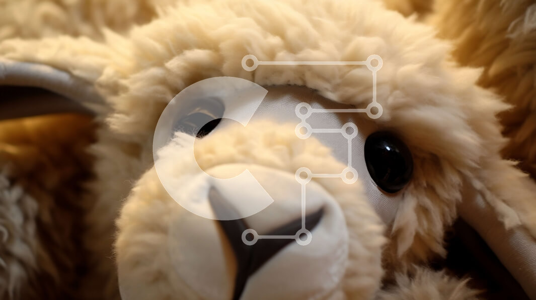 Intra Συλλεκτικό Ξύλινο Παζλ Plywood  4mm - Αξιολάτρευτο γεμιστό πρόβατο από κοντά Σε Ξύλινο Κουτί - Διαστάσεις Puzzle: 10x10 cm – 25 κομμάτια