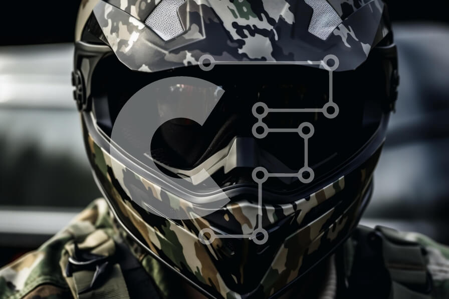 Intra Συλλεκτικό Ξύλινο Παζλ Plywood  4mm - Άνθρωπος με εξοπλισμό παραλλαγής με οχήματα Σε Ξύλινο Κουτί - Διαστάσεις Puzzle: 10x10 cm – 25 κομμάτια