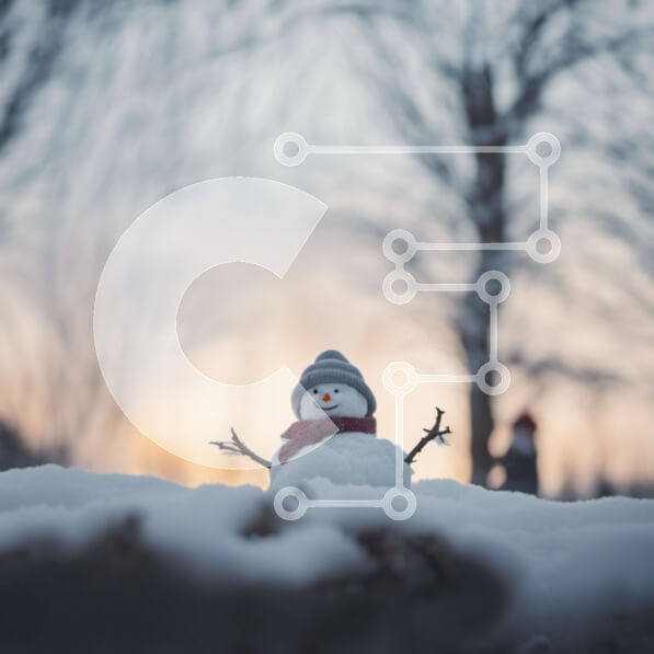 Intra Συλλεκτικό Ξύλινο Παζλ Plywood  4mm - Χιονάνθρωπος στη Χώρα των Θαυμάτων του Χειμώνα Σε Ξύλινο Κουτί - Διαστάσεις Puzzle: 10x10 cm – 25 κομμάτια