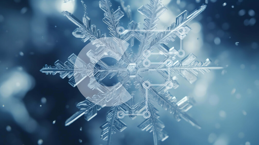 Intra Συλλεκτικό Ξύλινο Παζλ Plywood  4mm - Επιπλέουσα νιφάδα χιονιού Σε Ξύλινο Κουτί - Διαστάσεις: 10x10 cm – 25 κομμάτια