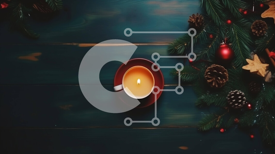 Intra Συλλεκτικό Ξύλινο Παζλ Plywood  4mm - Εορταστικός στολισμός χριστουγεννιάτικου δέντρου με κεριά και κουκουνάρια Σε Ξύλινο Κουτί - Διαστάσεις: 10x10 cm – 25 κομμάτια