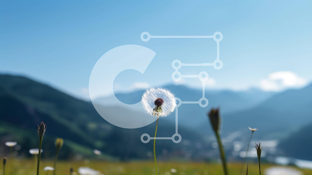 Intra Συλλεκτικό Ξύλινο Παζλ Plywood  4mm - Μονή πικραλίδα στο Λιβάδι με τα βουνά Σε Ξύλινο Κουτί - Διαστάσεις: 10x10 cm – 25 κομμάτια