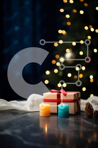 Intra Συλλεκτικό Ξύλινο Παζλ Plywood  4mm - Διακοπές με κεριά και κουτί δώρου Σε Ξύλινο Κουτί - Διαστάσεις: 10x10 cm – 25 κομμάτια