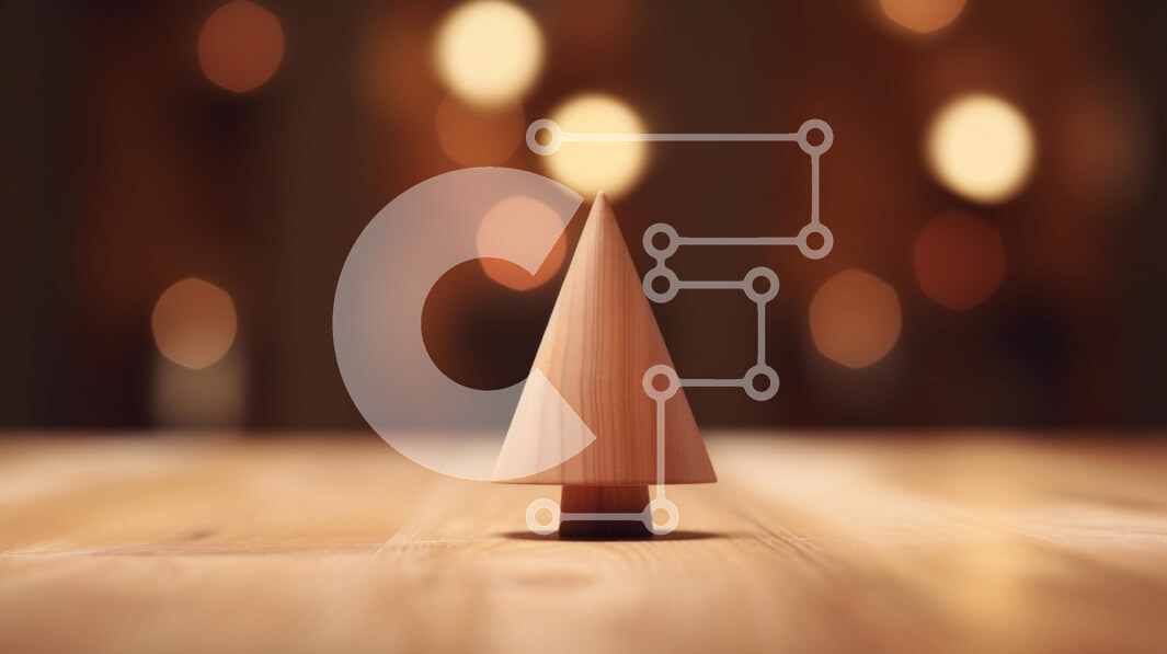 Intra Συλλεκτικό Ξύλινο Παζλ Plywood  4mm - Μικρό ξύλινο στολίδι Χριστουγεννιάτικου Δέντρου Σε Ξύλινο Κουτί - Διαστάσεις: 10x10 cm – 25 κομμάτια