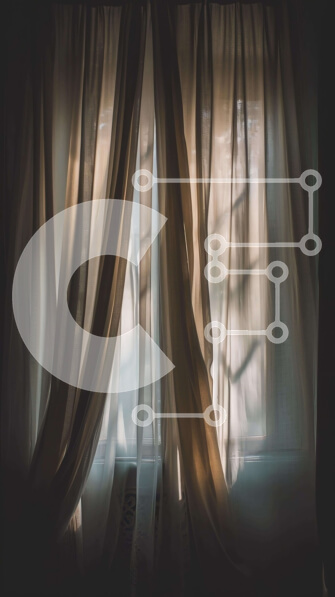 Intra Συλλεκτικό Ξύλινο Παζλ Plywood  4mm - Άνετο εσωτερικό με το φως του ήλιου μέσα από τις κουρτίνες Σε Ξύλινο Κουτί - Διαστάσεις Puzzle: 10x10 cm – 25 κομμάτια