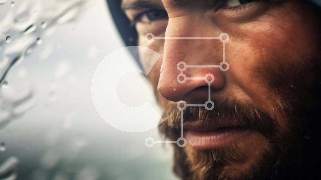 Intra Συλλεκτικό Ξύλινο Παζλ Plywood  4mm - Κοντινό πλάνο ενός ελκυστικού άνδρα που κοιτάζει έξω από το παράθυρο Σε Ξύλινο Κουτί - Διαστάσεις Puzzle: 10x10 cm – 25 κομμάτια