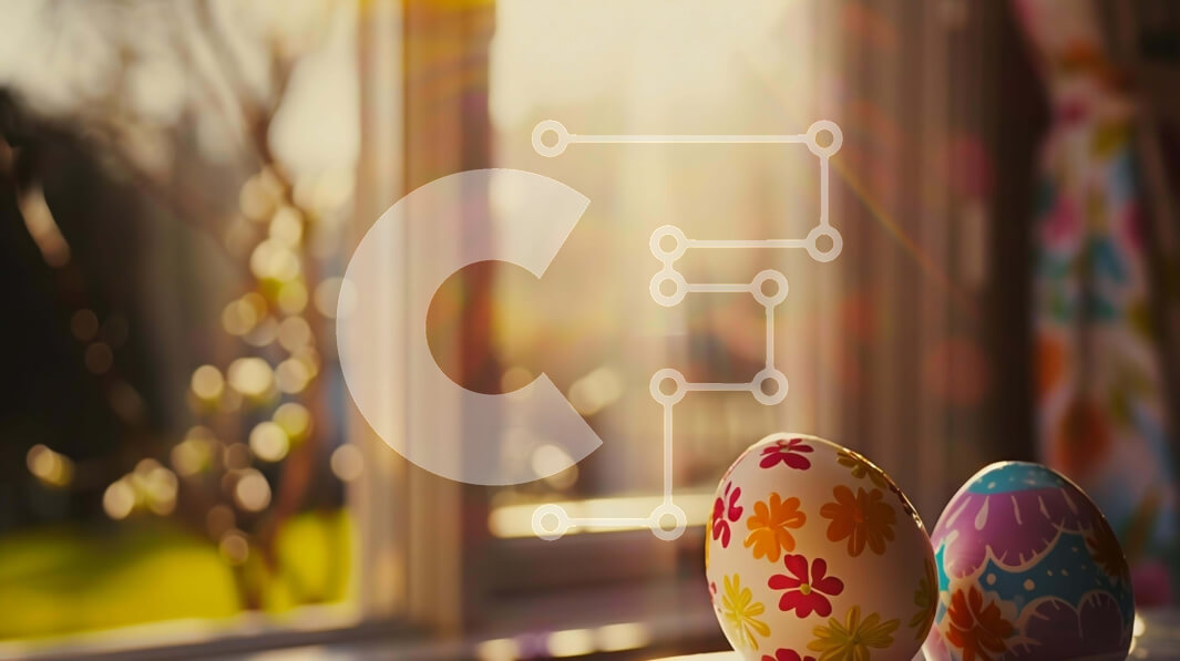 Intra Συλλεκτικό Ξύλινο Παζλ Plywood  4mm - Πολύχρωμα Πασχαλινά αυγά στο περβάζι παραθύρου Σε Ξύλινο Κουτί - Διαστάσεις: 10x10 cm – 25 κομμάτια