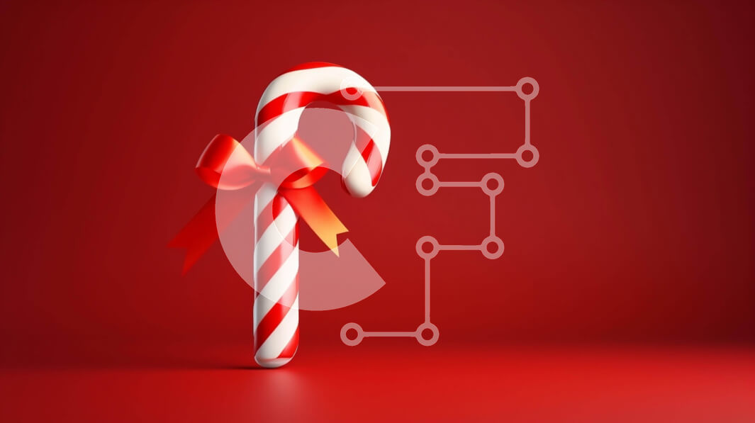 Intra Συλλεκτικό Ξύλινο Παζλ Plywood  4mm - Μπαστούνι καραμέλας με διακοσμητικό φιόγκο και κόκκινη κορδέλα Σε Ξύλινο Κουτί - Διαστάσεις: 10x10 cm – 25 κομμάτια