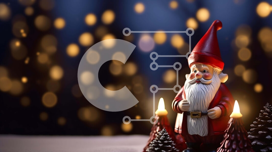 Intra Συλλεκτικό Ξύλινο Παζλ Plywood  4mm - Ειδώλιο Άγιου Βασίλη με κεριά σε χιονισμένο φόντο Σε Ξύλινο Κουτί - Διαστάσεις Puzzle: 10x10 cm – 25 κομμάτια