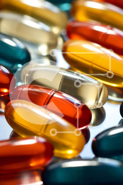 Intra Συλλεκτικό Ξύλινο Παζλ Plywood  4mm - Πολύχρωμες κάψουλες χαπιών στοίβα Σε Ξύλινο Κουτί - Διαστάσεις Puzzle: 10x10 cm – 25 κομμάτια