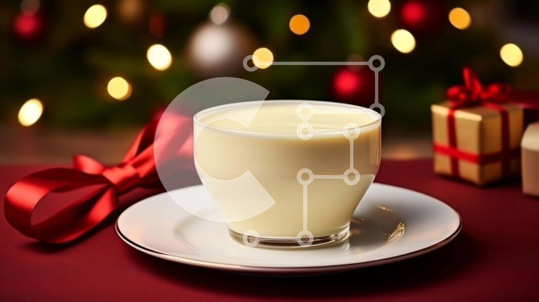 Intra Συλλεκτικό Ξύλινο Παζλ Plywood  4mm - Γιορτινό φλιτζάνι γάλα με σαντιγί και Χριστουγεννιάτικα στολίδια Σε Ξύλινο Κουτί - Διαστάσεις: 10x10 cm – 25 κομμάτια