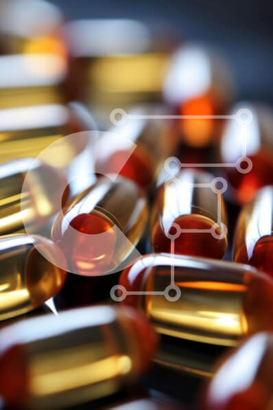 Intra Συλλεκτικό Ξύλινο Παζλ Plywood  4mm - Ημιδιαφανείς κάψουλες σε επιφάνεια Σε Ξύλινο Κουτί - Διαστάσεις Puzzle: 10x10 cm – 25 κομμάτια