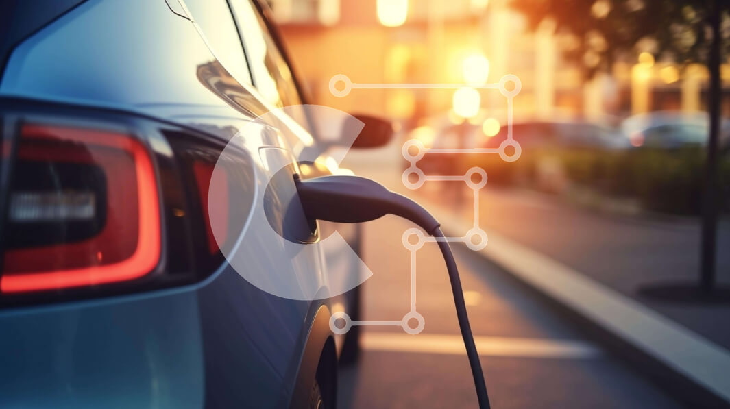 Intra Συλλεκτικό Ξύλινο Παζλ Plywood  4mm - Μπλε φόρτιση ηλεκτρικού αυτοκινήτου στον ηλεκτρικό σταθμό Σε Ξύλινο Κουτί - Διαστάσεις Puzzle: 10x10 cm – 25 κομμάτια