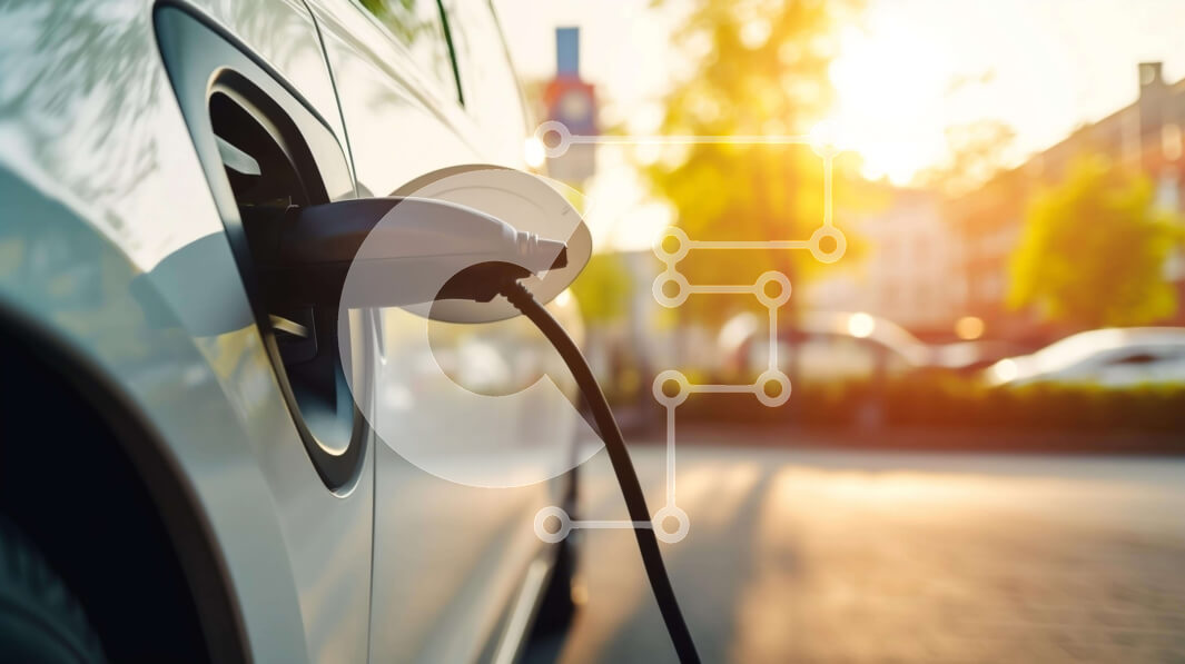 Intra Συλλεκτικό Ξύλινο Παζλ Plywood  4mm - Λευκό ηλεκτρικό αυτοκίνητο που φορτίζει σε σταθμό Σε Ξύλινο Κουτί - Διαστάσεις Puzzle: 10x10 cm – 25 κομμάτια