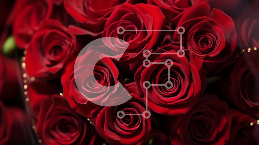 Intra Συλλεκτικό Ξύλινο Παζλ Plywood  4mm - Μεγάλο μπουκέτο με κόκκινα τριαντάφυλλα με ροζ, λευκές, κίτρινες και σκούρες κόκκινες ποικιλίες Σε Ξύλινο Κουτί - Διαστάσεις: 10x10 cm – 25 κομμάτια