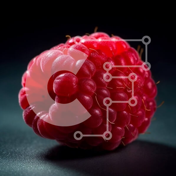 Σετ των 2 Intra Συλλεκτικό Ξύλινο Παζλ Plywood  4mm - Κόκκινο βατόμουρο σε σκούρο φόντο - φωτογραφία αρχείου Σε Ξύλινο Κουτί - Διαστάσεις: 10x10 cm – 25 κομμάτια