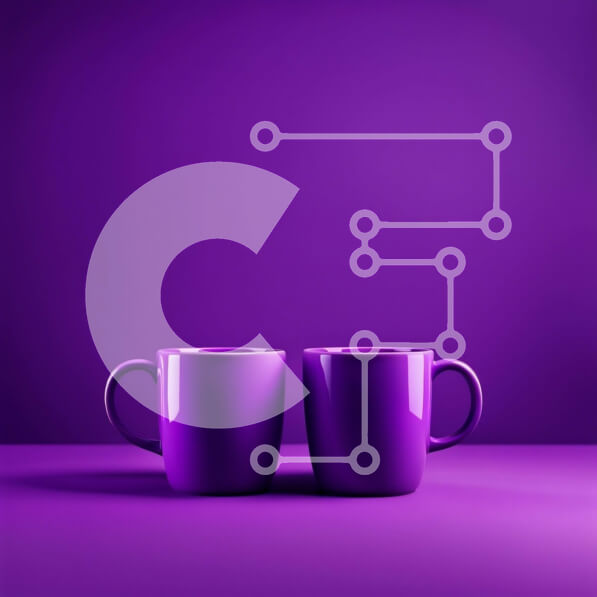 Intra Συλλεκτικό Ξύλινο Παζλ Plywood  4mm - Κομψές και ζωντανές μωβ κούπες σε ταιριαστό φόντο Σε Ξύλινο Κουτί - Διαστάσεις: 10x10 cm – 25 κομμάτια