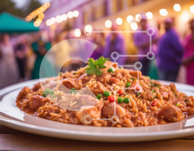 Σετ των 2 Intra Συλλεκτικό Ξύλινο Παζλ Plywood  4mm - Πιάτο ρυζιού με λουκάνικο και λαχανικά Σε Ξύλινο Κουτί - Διαστάσεις: 10x10 cm – 25 κομμάτια