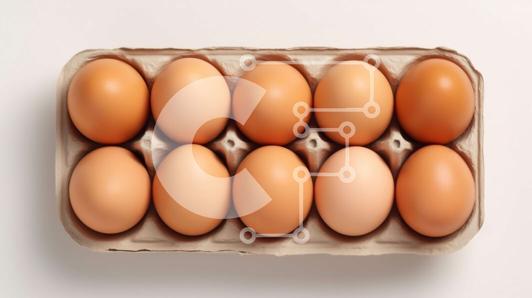 Σετ των 2 Intra Συλλεκτικό Ξύλινο Παζλ Plywood  4mm - Κουτί με καφέ αυγά με λεία τσόφλια Σε Ξύλινο Κουτί - Διαστάσεις: 10x10 cm – 25 κομμάτια