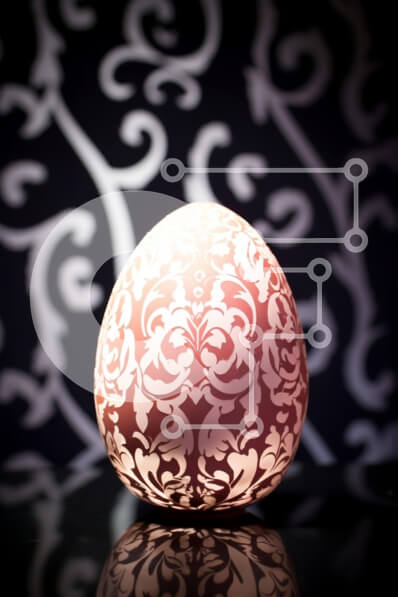 Intra Συλλεκτικό Ξύλινο Παζλ Plywood  4mm - Φωτιστικό με floral σχέδιο σε σχήμα αυγού Σε Ξύλινο Κουτί - Διαστάσεις: 10x10 cm – 25 κομμάτια