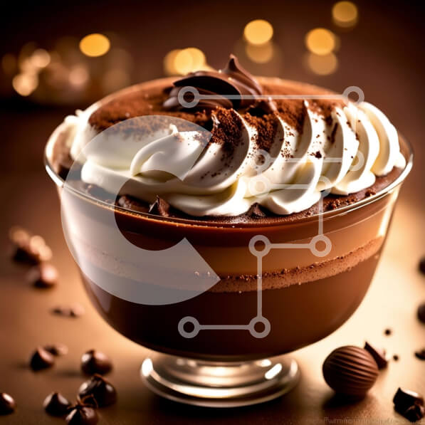 Σετ των 2 Intra Συλλεκτικό Ξύλινο Παζλ Plywood  4mm - Αφεθείτε σε ένα λαχταριστό επιδόρπιο σοκολάτας με σαντιγί Σε Ξύλινο Κουτί - Διαστάσεις: 10x10 cm – 25 κομμάτια