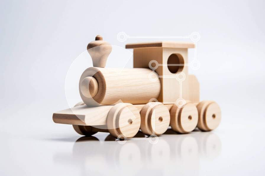 Intra Συλλεκτικό Ξύλινο Παζλ Plywood  4mm - Πολύχρωμο Ξύλινο Σετ Παιχνιδιού για παιδιά Σε Ξύλινο Κουτί - Διαστάσεις: 10x10 cm – 25 κομμάτια