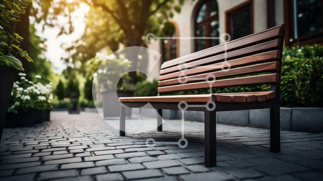 Intra Συλλεκτικό Ξύλινο Παζλ Plywood  4mm - Ξύλινος πάγκος σε κήπο ή πάρκο Σε Ξύλινο Κουτί - Διαστάσεις Puzzle: 10x10 cm – 25 κομμάτια