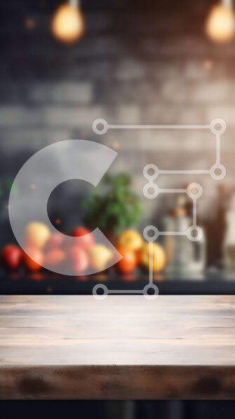 Intra Συλλεκτικό Ξύλινο Παζλ Plywood  4mm - Ξύλινο τραπέζι με φρέσκα λουλούδια σε μια κουζίνα Σε Ξύλινο Κουτί - Διαστάσεις Puzzle: 10x10 cm – 25 κομμάτια