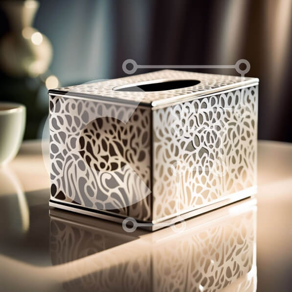 Intra Συλλεκτικό Ξύλινο Παζλ Plywood  4mm - Όμορφο διακοσμητικό χαρτομάντηλο στο τραπέζι με φλιτζάνι καφέ Σε Ξύλινο Κουτί - Διαστάσεις Puzzle: 10x10 cm – 25 κομμάτια