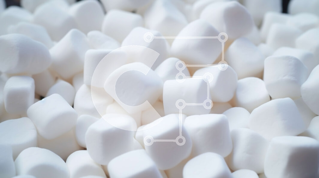 Σετ των 2 Intra Συλλεκτικό Ξύλινο Παζλ Plywood  4mm - Σωρός από White Marshmallows Σε Ξύλινο Κουτί - Διαστάσεις: 10x10 cm – 25 κομμάτια