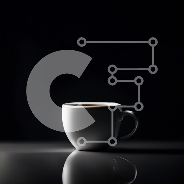 Intra Συλλεκτικό Ξύλινο Παζλ Plywood  4mm - Κομψό λευκό φλιτζάνι καφέ σε ανακλαστική μαύρη επιφάνεια Σε Ξύλινο Κουτί - Διαστάσεις Puzzle: 10x10 cm – 25 κομμάτια