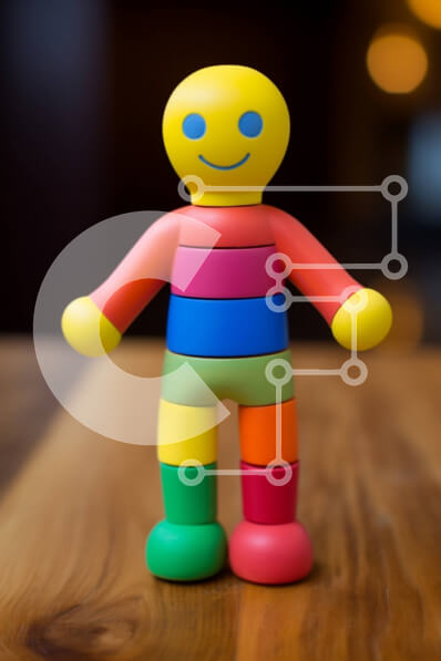 Intra Συλλεκτικό Ξύλινο Παζλ Plywood  4mm - Πολύχρωμο παιχνίδι φιγούρα σε ξύλινο τραπέζι Σε Ξύλινο Κουτί - Διαστάσεις: 10x10 cm – 25 κομμάτια