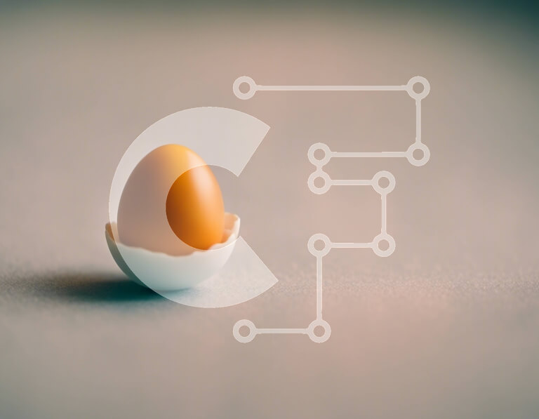 Intra Συλλεκτικό Ξύλινο Παζλ Plywood  4mm - Σπασμένο αυγό σε άσπρο φόντο Σε Ξύλινο Κουτί - Διαστάσεις Puzzle: 10x10 cm – 25 κομμάτια