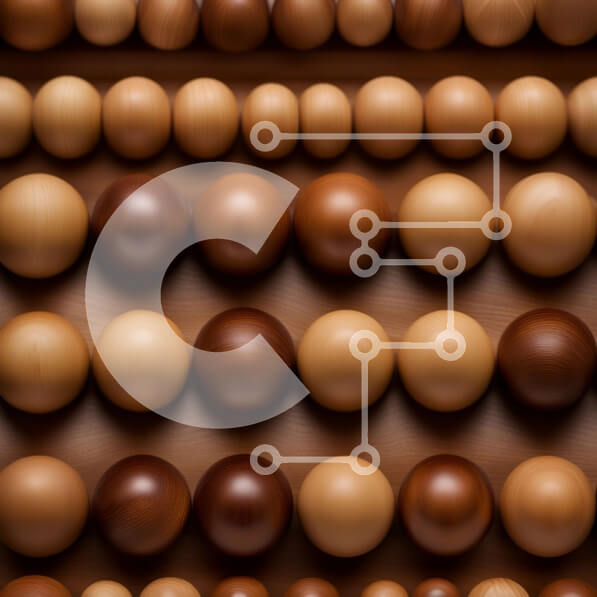 Intra Συλλεκτικό Ξύλινο Παζλ Plywood  4mm - Κοντινή όψη των ξύλινων αυγών που τακτοποιούνται σε ένα σχέδιο Σε Ξύλινο Κουτί - Διαστάσεις: 10x10 cm – 25 κομμάτια