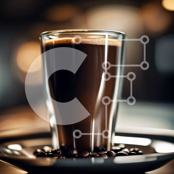 Σετ των 2 Intra Συλλεκτικό Ξύλινο Παζλ Plywood  4mm - Κοντινή λήψη ενός σκούρου καφέ εσπρέσο με ατμό Σε Ξύλινο Κουτί - Διαστάσεις: 10x10 cm – 25 κομμάτια