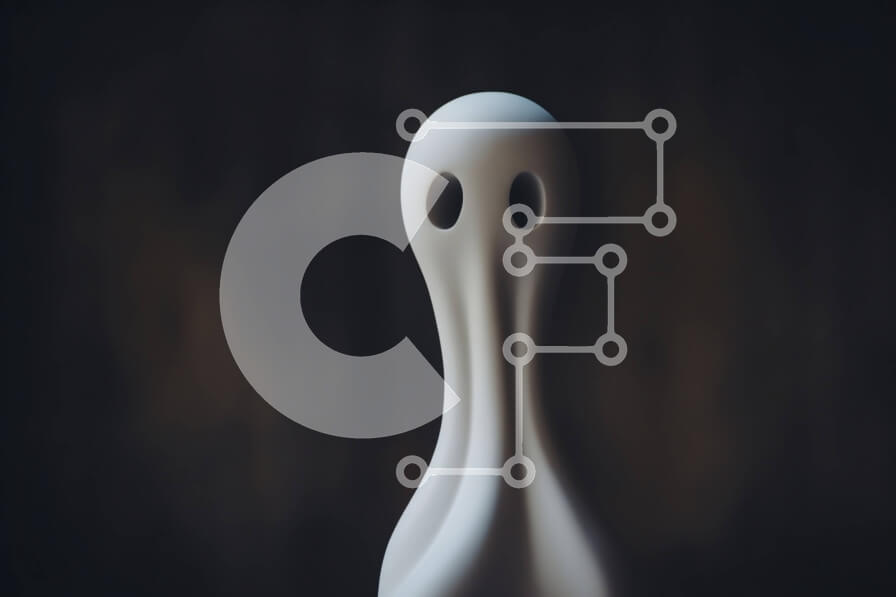 Intra Συλλεκτικό Ξύλινο Παζλ Plywood  4mm - Λευκό ειδώλιο σαν φάντασμα στη μπάλα μπόουλινγκ Σε Ξύλινο Κουτί - Διαστάσεις Puzzle: 10x10 cm – 25 κομμάτια