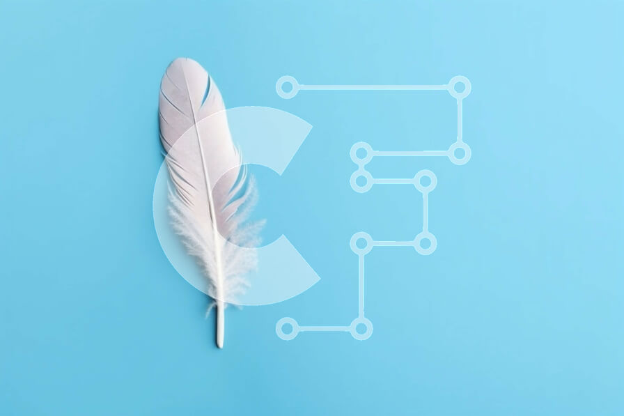 Intra Συλλεκτικό Ξύλινο Παζλ Plywood  4mm - Όμορφη εικόνα ενός λευκού φτερού σε γαλάζιο φόντο Σε Ξύλινο Κουτί - Διαστάσεις: 10x10 cm – 25 κομμάτια