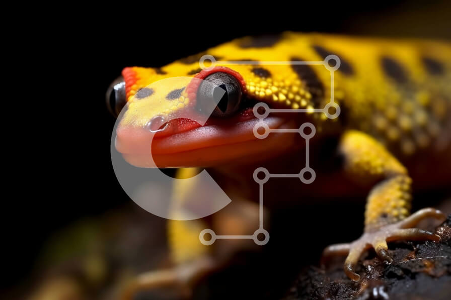 Intra Συλλεκτικό Ξύλινο Παζλ Plywood  4mm - Εικόνα του Poison Dart Frog στο κούτσουρο στο τροπικό δάσος Σε Ξύλινο Κουτί - Διαστάσεις: 10x10 cm – 25 κομμάτια