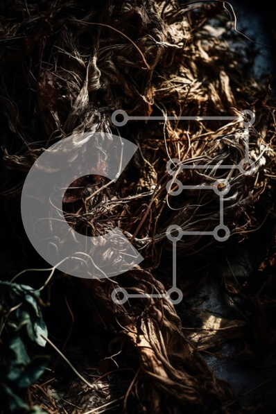 Σετ των 2 Intra Συλλεκτικό Ξύλινο Παζλ Plywood  4mm - Σωρός αποξηραμένων φύλλων και κλαδιών στο έδαφος - Φωτογραφία στοκ της φύσης Σε Ξύλινο Κουτί - Διαστάσεις: 10x10 cm – 25 κομμάτια